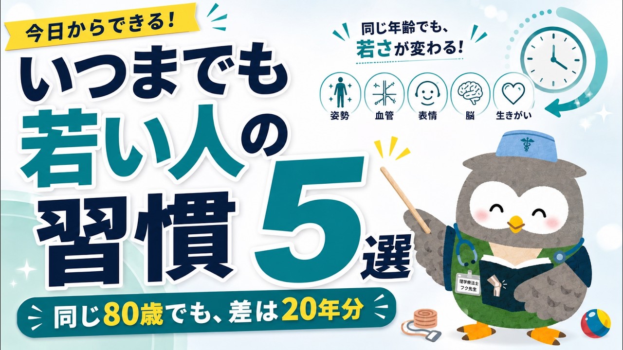 いつまでも若い人の習慣5選 理学療法士が解説